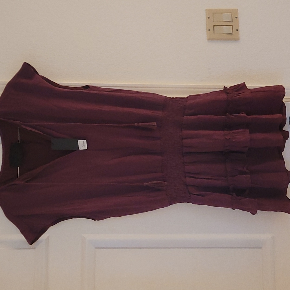 Nwt Vacate The Label burgundy dress.
